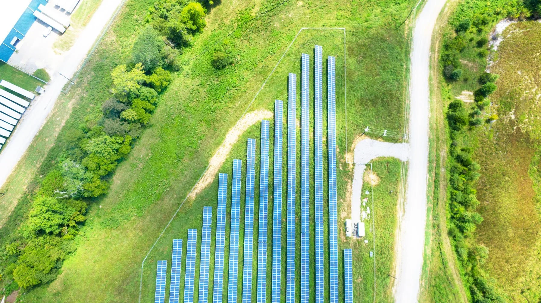 Aerial view of large solar panel installation representing Australia’s growing solar adoption